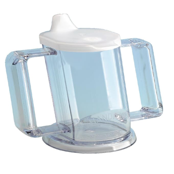 Handycup transparant met deksel