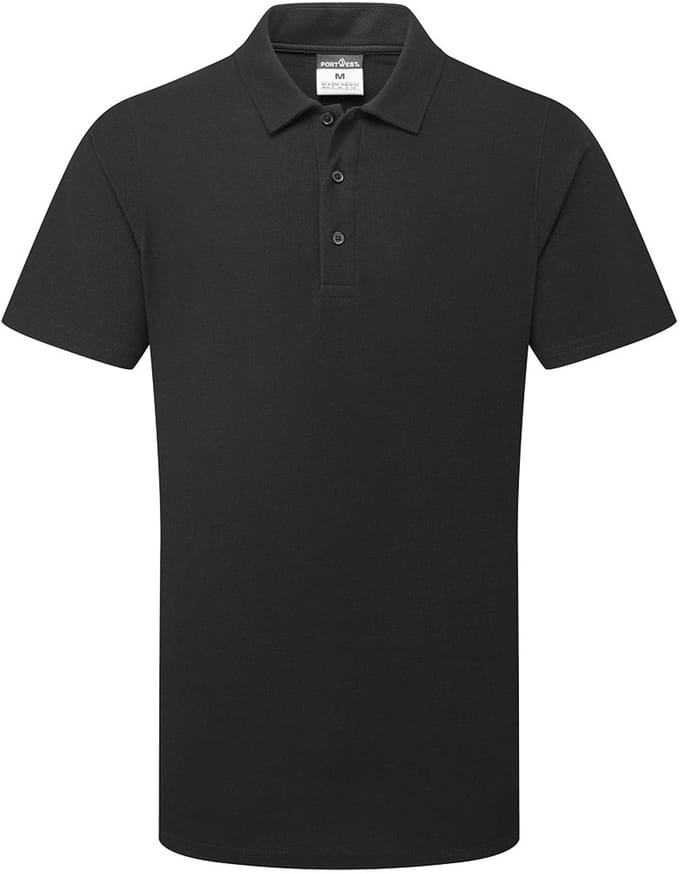 Portwest MeshAir Pro Poloshirt K/M C211 - Zwart - M