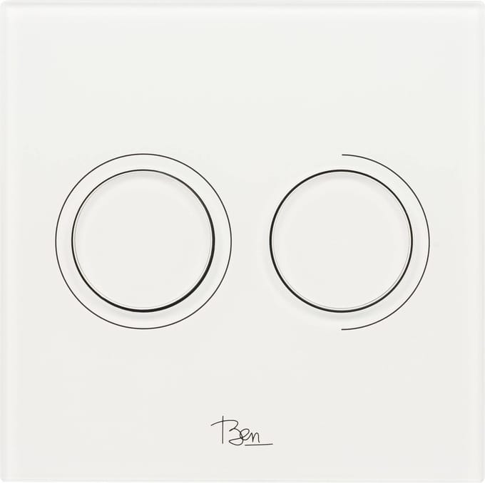 Ben Pure bedieningspaneel glas wit voor Ben BPF