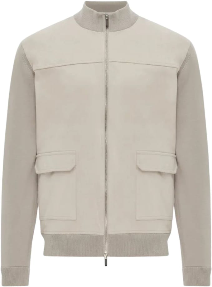 Gentiluomo - Jas Beige Gentiluomo Jacket Zip Ls Jackets Beige K4173-263