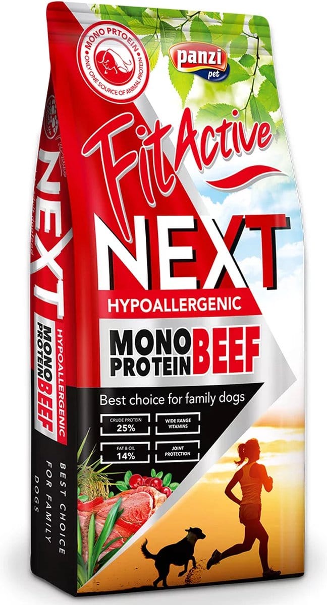 FitActive - Hypoallergeen hondenvoer - Mono eiwit rund - Adult - 3kg
