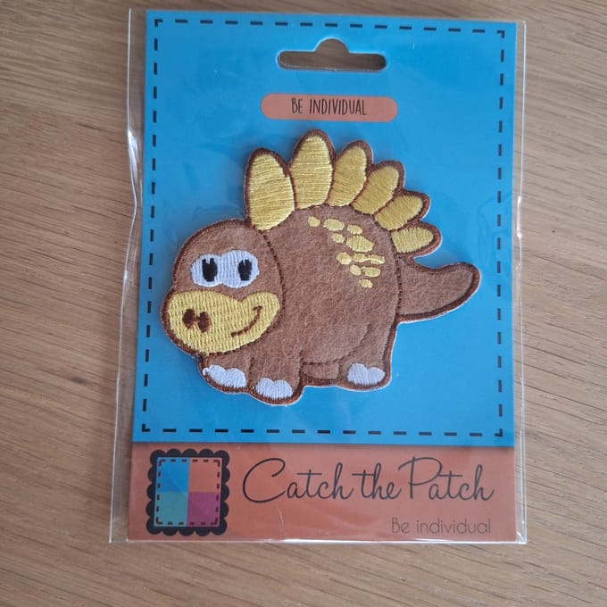 Stegosaurus dinosaurusdier - Strijkembleem - Patch