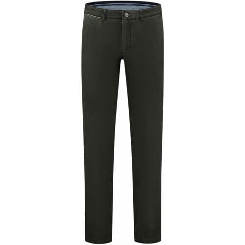 Com4 Broek Micro Pattern Modern Chino Donker Groen / male