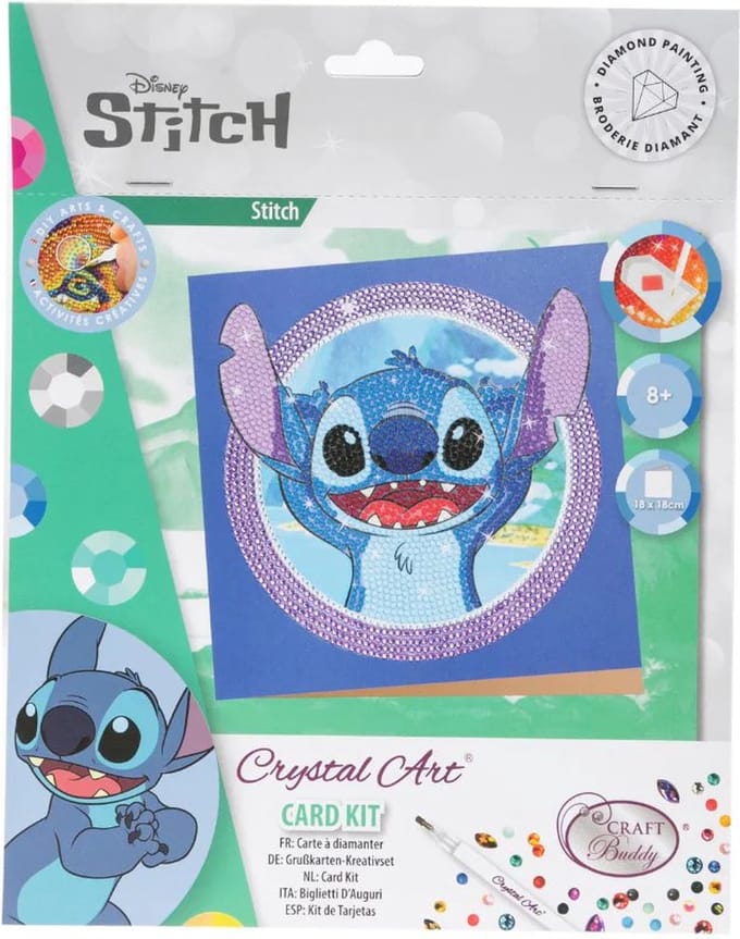 Crystal Art® Card Kit Disney: Stitch (18x18cm)