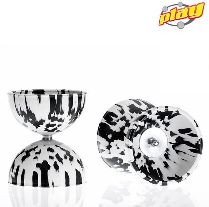 Diabolo Play Rainbow diabolo 105 mm 260 gr Wit - Zwart