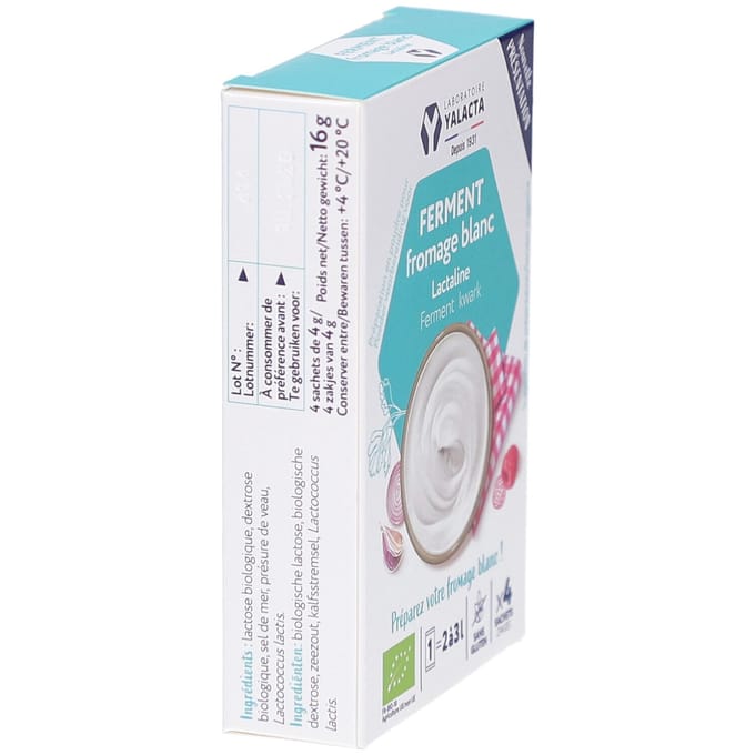 Yalacta Ferment Kwark Lactaline Bio 4x4g