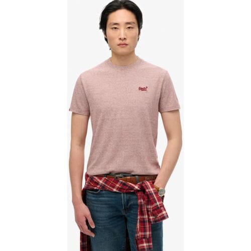 Superdry Essential Logo T-shirt Red Grootte: Xxl