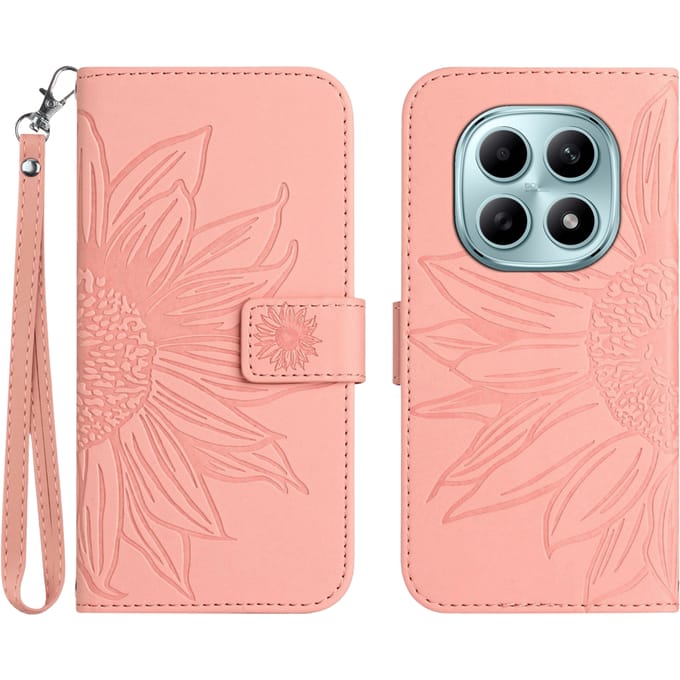 Mocaa Xiaomi Redmi Note 15 Pro Sunflower Bookcase met Koord Roze