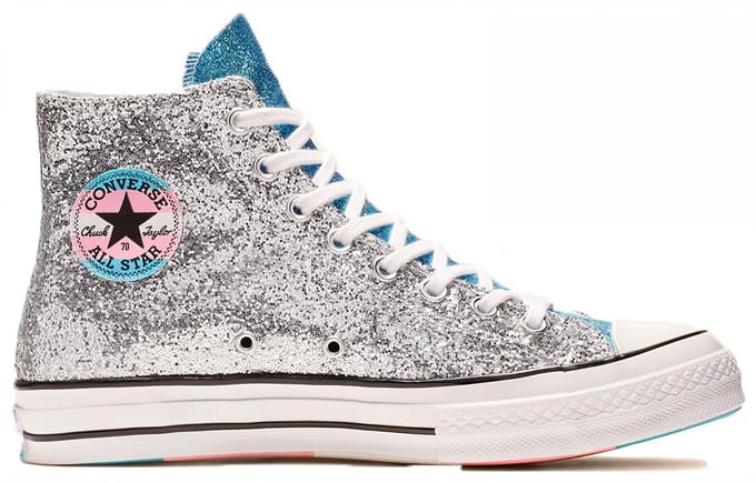 Chuck 70 Converse Hi 'Pride Shimmering Silver' 165723C 36.5 pink