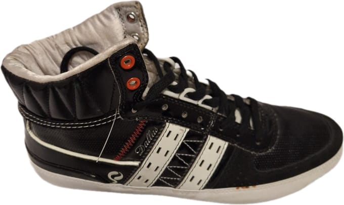 QUICK-BASKETBALLSNEAKER-DALLAS-BLACK/WHITE-SIZE 38