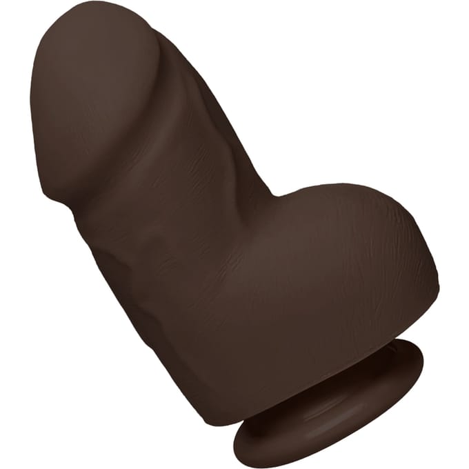Doc Johnson Fat D - Realistische ULTRASKYN Dildo met Ballen - 15 cm brown