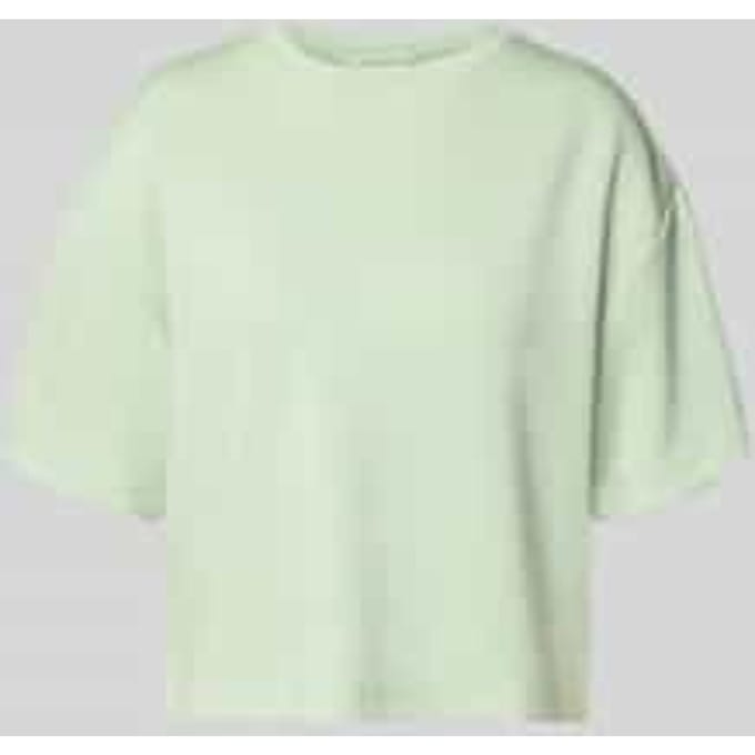 Boxy fit sweatshirt van viscosemix met 1/2-mouwen