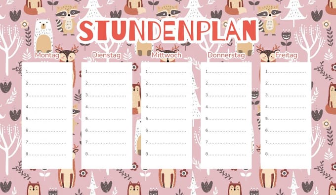 Wallvy - Magnetische Lesplanner - 45x26cm - Roze - Personaliseerbaar