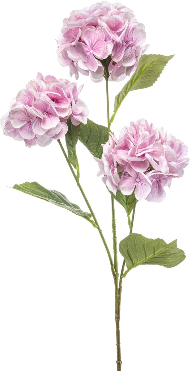 Emerald - Kunstbloem Hortensia roze 75cm - Kunstplant voor binnen