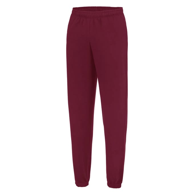College Cuffed Joggingsbroek met elastische taille Burgundy - XXL