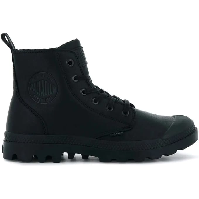 Palladium - Pampa Zip Leather Ess - Black leather shoes-36