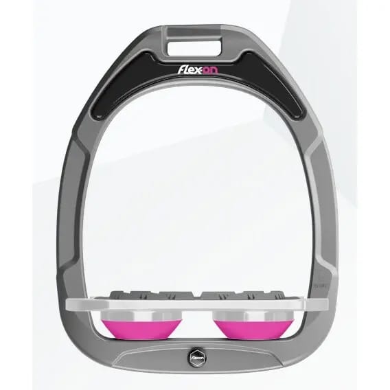 Platte Grip Aluminium/Grijs/Roze Beugels Flex-On Green Composite