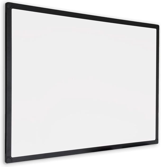 IVOL Whiteboard met zwart frame - Magnetisch - 90x120 cm
