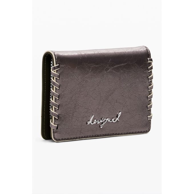 Desigual portemonnee Mone Capsule Tiny Greta Medium Wallet Plata Oscura mauve
