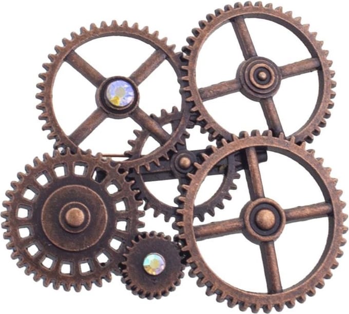 Broche steampunk