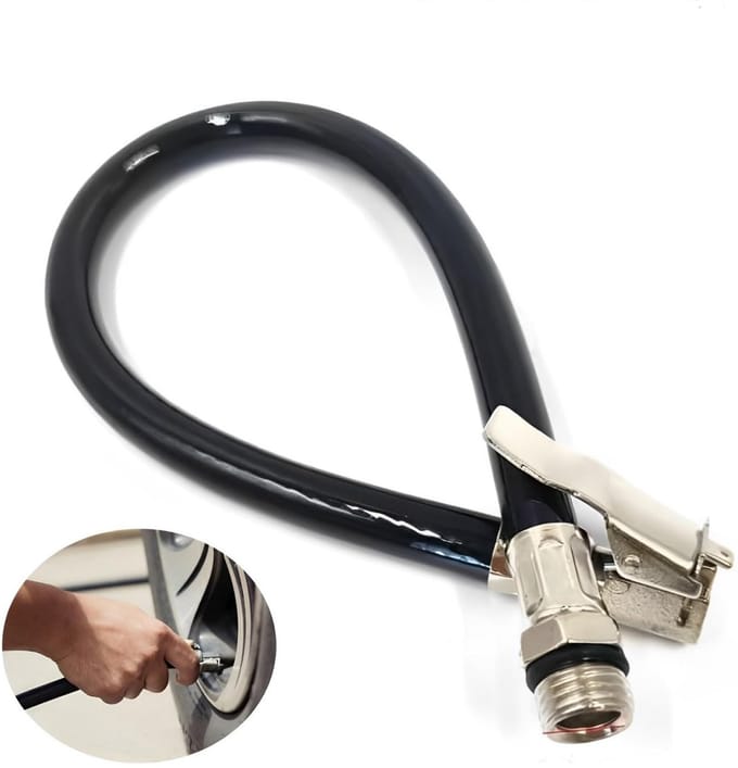 Dailygoods - Flexibele Bandenvulslang voor Motoren en Auto's 37 cm