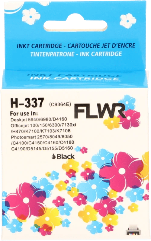 FLWR - Cartridges / HP 337 / zwart / Geschikt voor HP