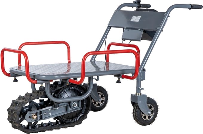 Elektrische rupsplatformwagen 150kg + ski - battery 40 V 6 Ah Stattos ERP150