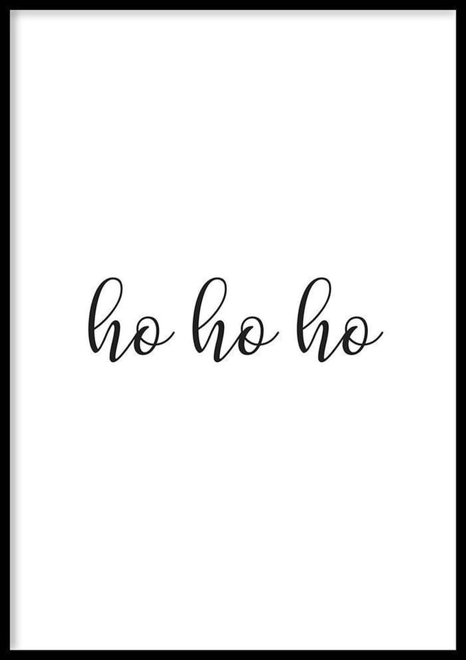 Poster – Ho Ho Ho - 70x100cm