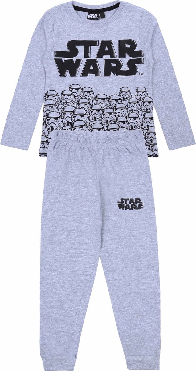 Star Wars DISNEY - Grijze en zwarte pyjama voor jongens