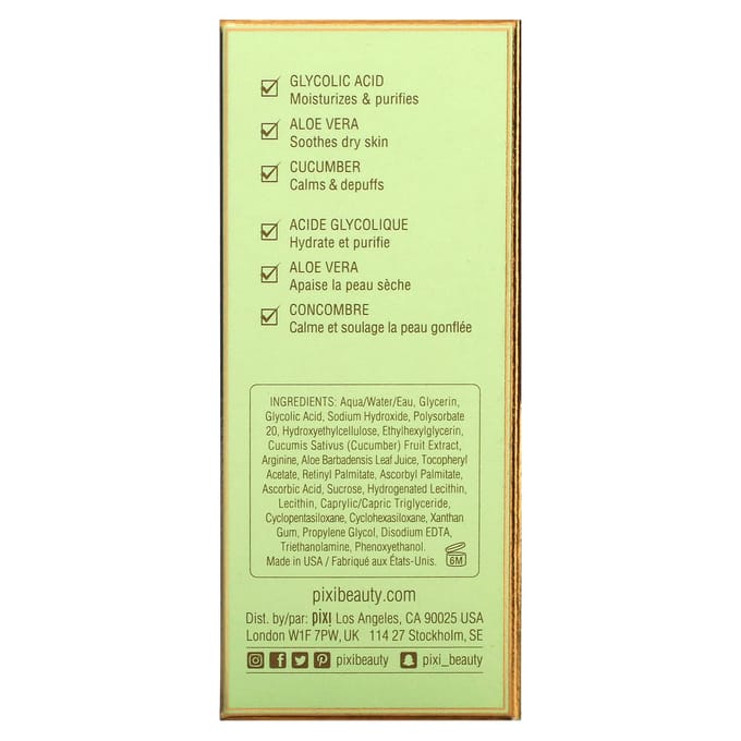 Pixi Gezichtsverzorging Overnight Glow Serum Hydraterend serum Dames 30 ml