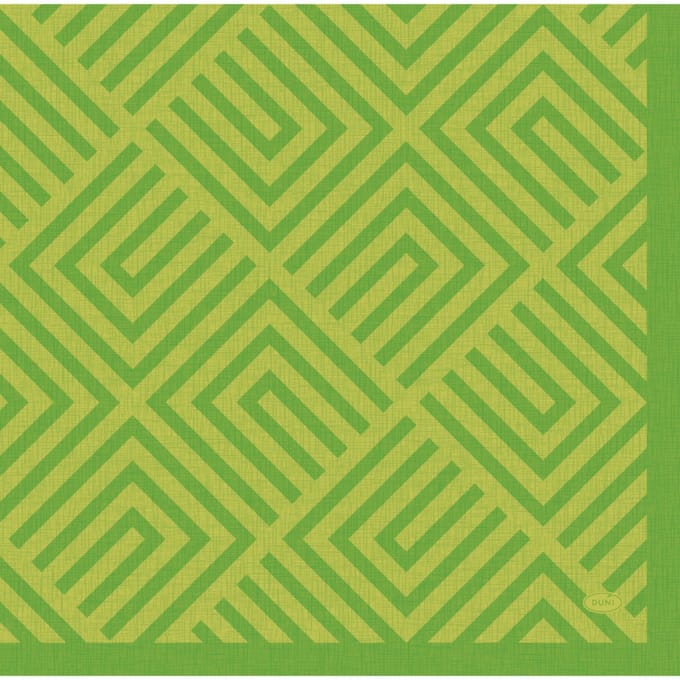 Servetten - 40x40 cm - Groen - Mosaic