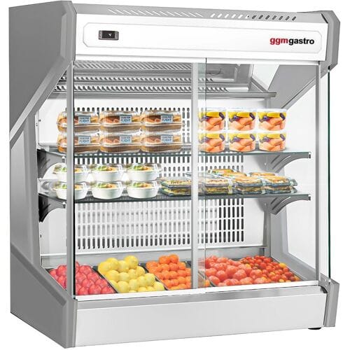 GGM Gastro Tisch-Kühlvitrine - 1000mm - 220 Liter - mit 2 Ablagen