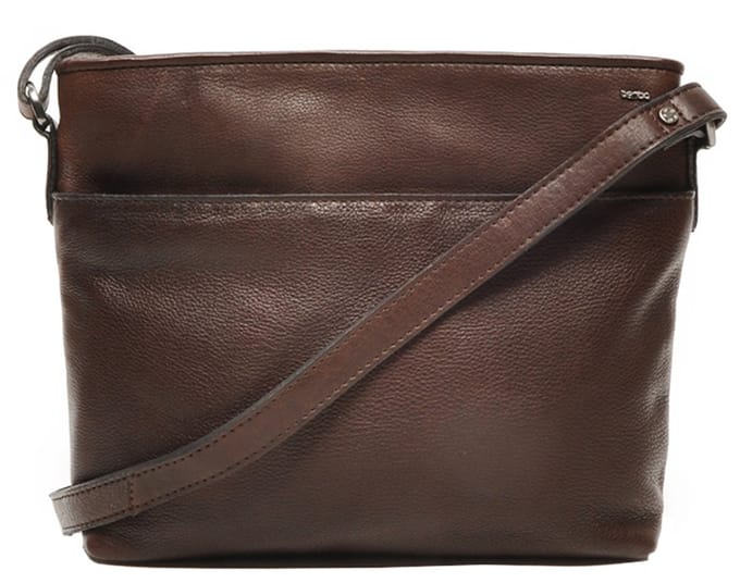Berba | Lucca | Crossbody- tas | Schoudertas | Dames | Donkerbruin | Leer