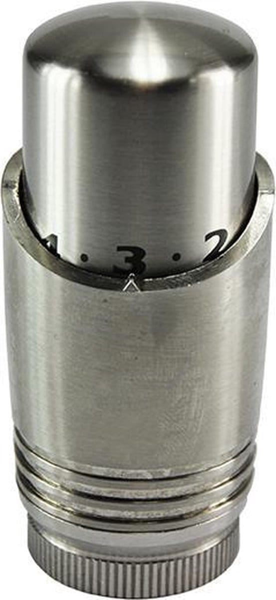 Riko Luxe Thermostaatknop M-30 Geborsteld Staal