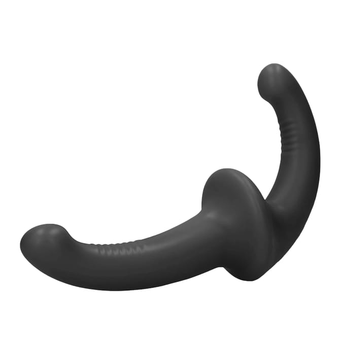 Ouch! - Silicone Strapless Strapon - Black