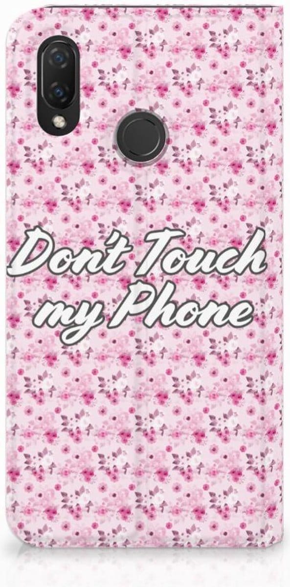 Huawei P Smart Plus Design Case Flowers Pink DTMP