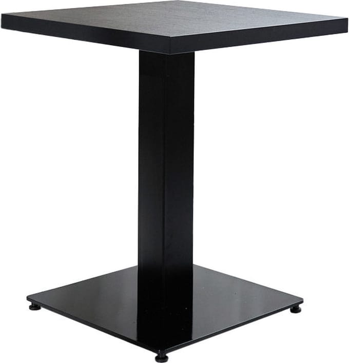 Bistrotafel Robin vierkant zwart 60x60 cm
