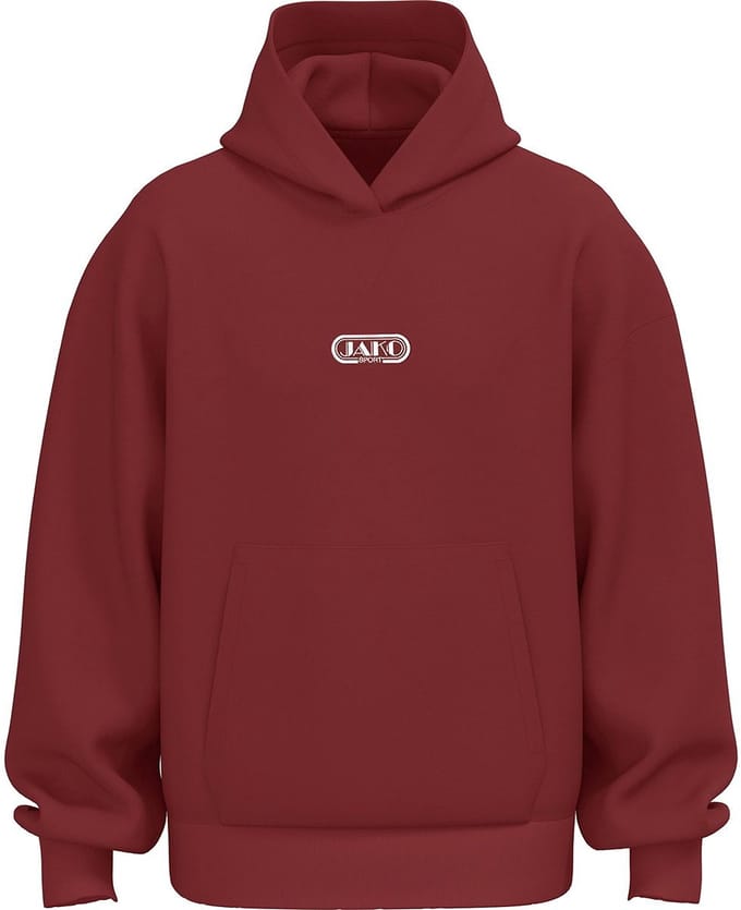 Jako Wardrobe Sweater Met Kap Heren - Robijnrood | Maat: M