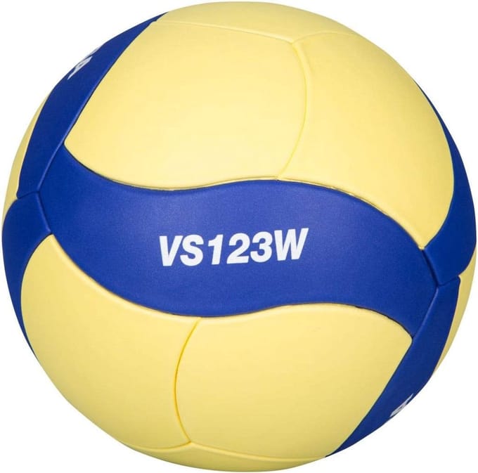 Zachte Trainingsvolleybal Maat 5 Blauw Geel Ideaal voor Beginners