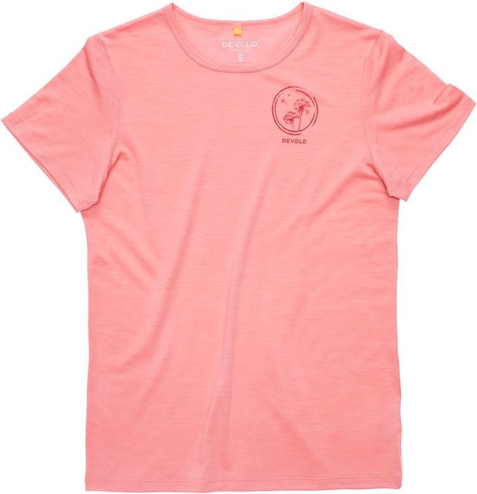Devold Of Norway Active Spring T-shirt Met Korte Mouwen Oranje XS Vrouw