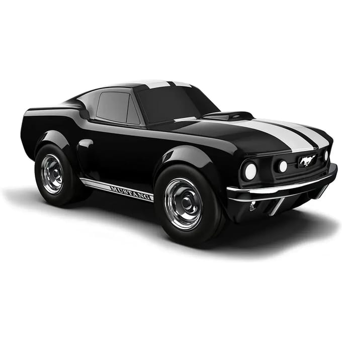 BAGHERA Speelgoedauto - Ford Mustang Zwart - 19X9,5X7,5Cm - In Geschenkdoos - 3 Jaar