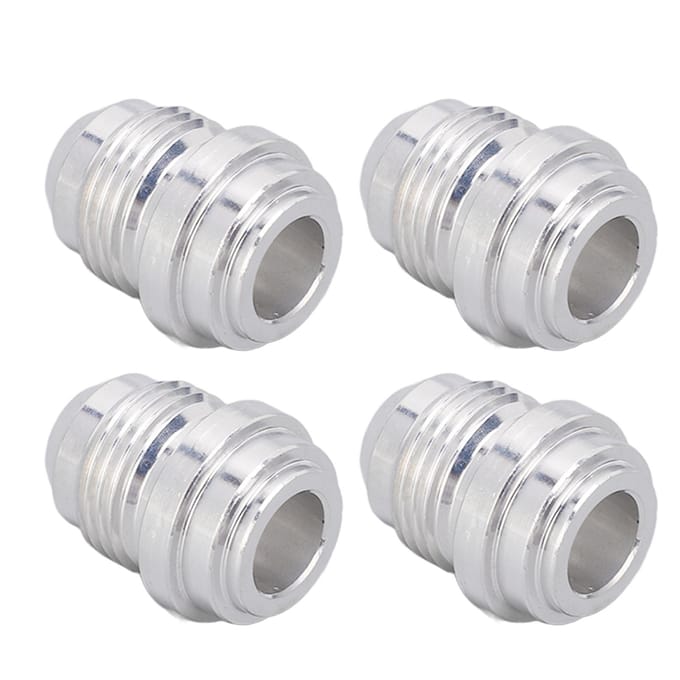 4 STUKS AN8 34in Buitendraad Billet Aluminiumlegering Auto Draadconnectoren Inlassen Pijpfitting