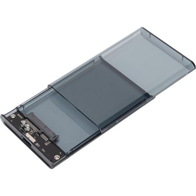 Behuizing voor harde schijf USB 3.0 SATA Harde schijf behuizing Geschikt voor 2,5 inch 79,5 mm SATA-interface grijze kleur