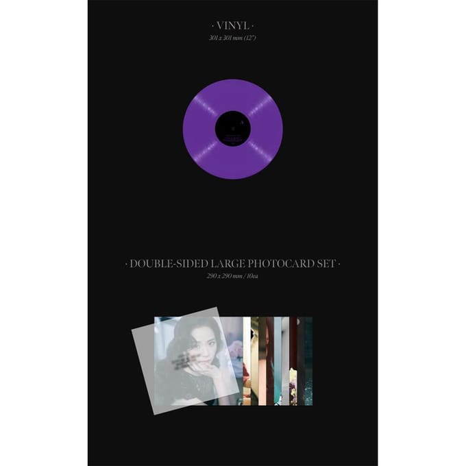 JISOO (Blackpink) - First Sigle Album [ME] VINYL LP -Édition limitée No POB black