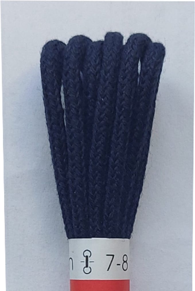 Ronilux Veter - Donker Blauw - Dun Rond - Lengte 90 cm - Dikte 2,5 mm - Schoenveter