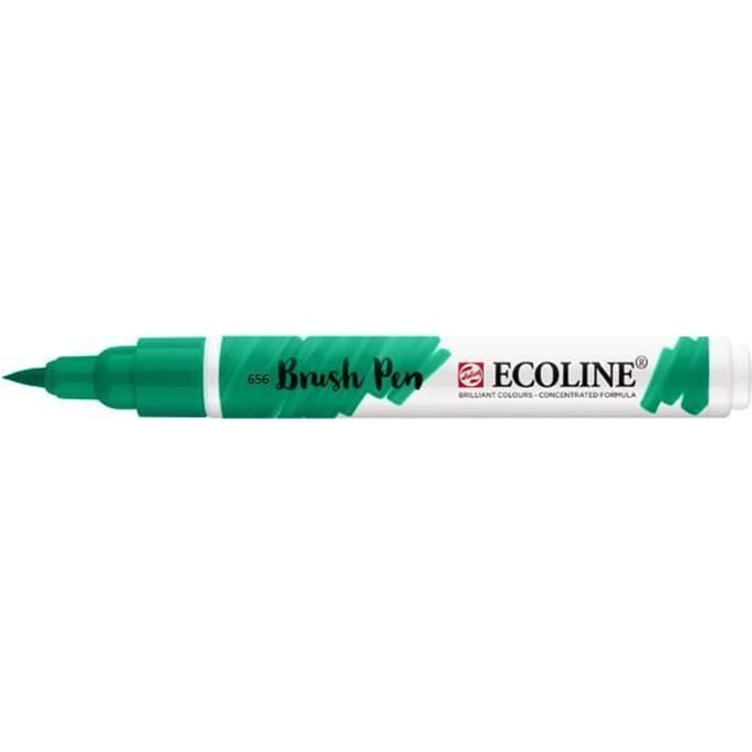 Penseelmarker - Ecoline - Kleur bosgroen - Praktisch - Vlekt niet