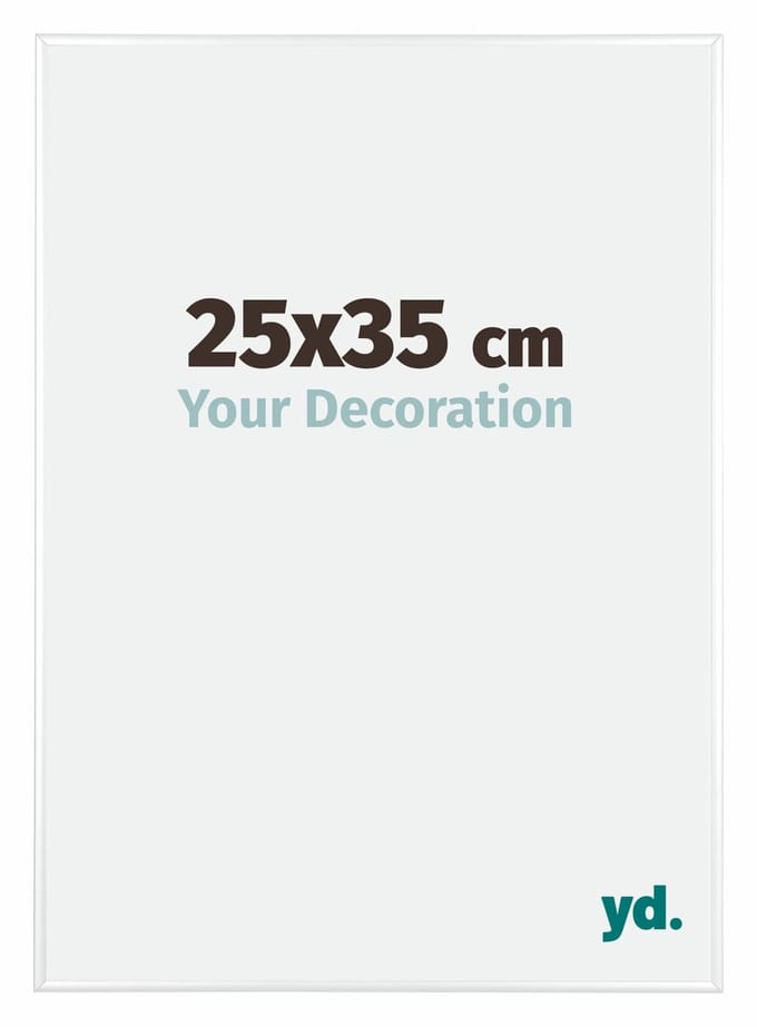 Your Decoration - Fotolijst 25x35 cm - Aluminium - Wit Hoogglans - Kent