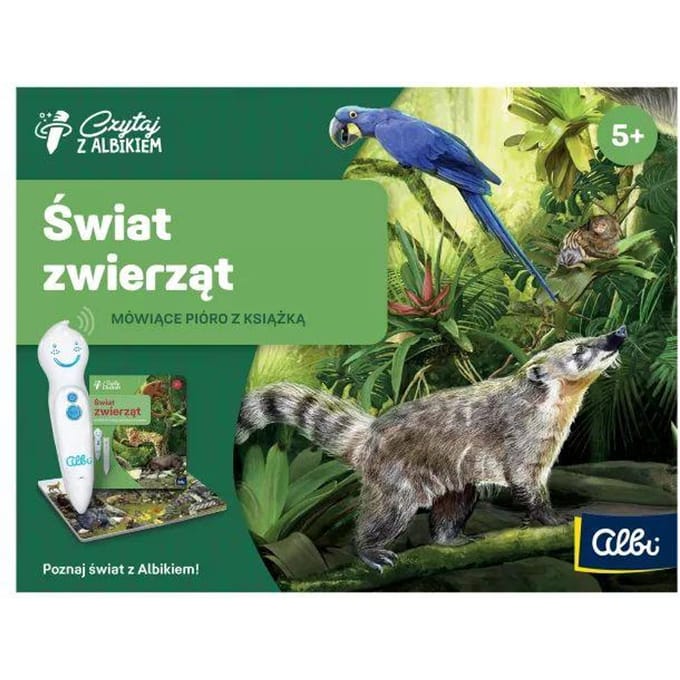 Lees met Albik. Dierenwereld Set met een Pen Nieuw