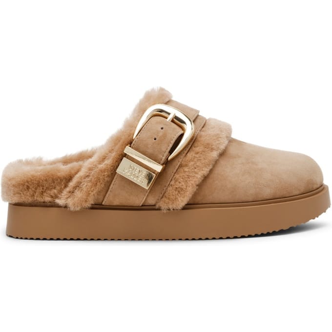 Steve Madden Cozy Up Mules Tan Suede Taglia: 38 | Infradito Outlet | Donna