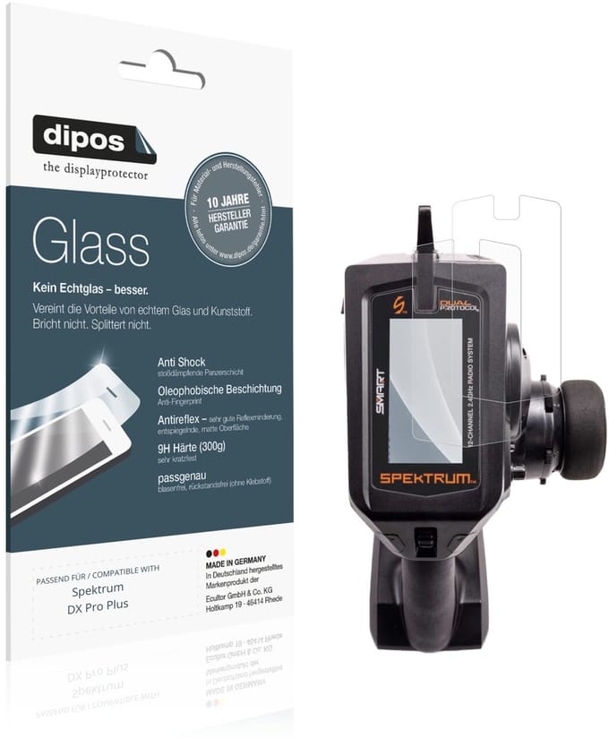 dipos – 2x Matte Pantserfolie geschikt voor Spektrum DX Pro Plus | 9H Screenprotector